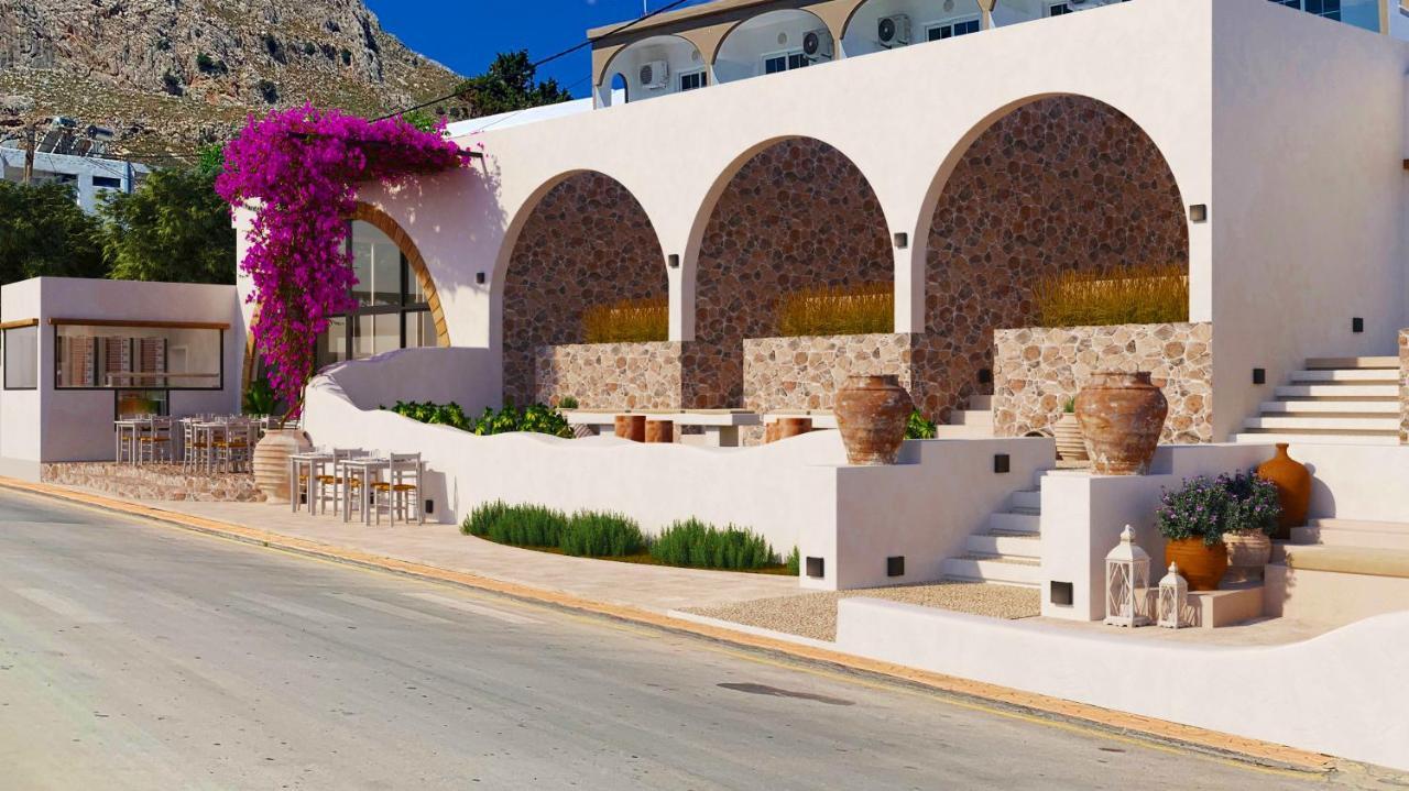 Delfini Beach Hotel & Suites Archangelos  Exteriör bild